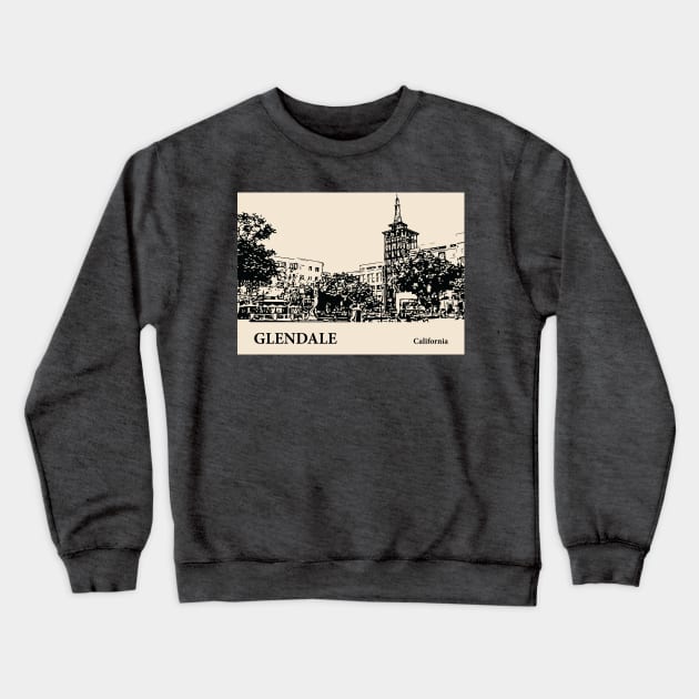 Glendale - California Crewneck Sweatshirt by Lakeric